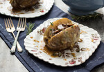 Mushroom Gravy & Swiss Cheese Stuffed Baked Idaho® Potatoes