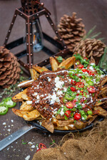 Cast Iron French Fries with Chili and Cheese