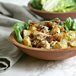 Roasted Potato and Bacon Caesar Salad