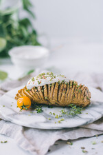 Hassleback Potatoes with Herbs