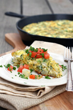 Potato, Tomato, Herb & Goat Cheese Frittata