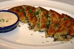 Spinach and Wild Mushroom Rosti Idaho® Potato with Garlic Herb Cream 