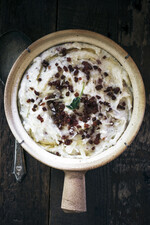 Pecorino Pancetta Garlic Mashed Potatoes