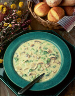 Potato Broccoli and Mushroom Soup