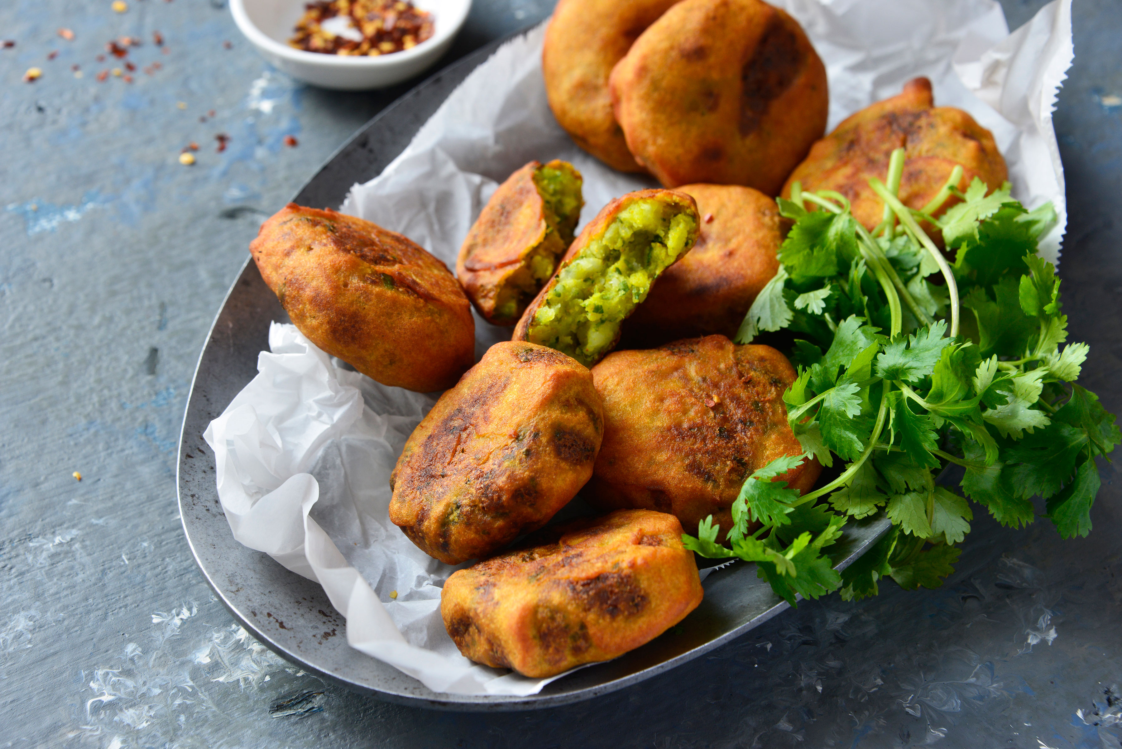 Mustard- or Garlic-Spiked Crispy Potato Cakes | Idaho Potato