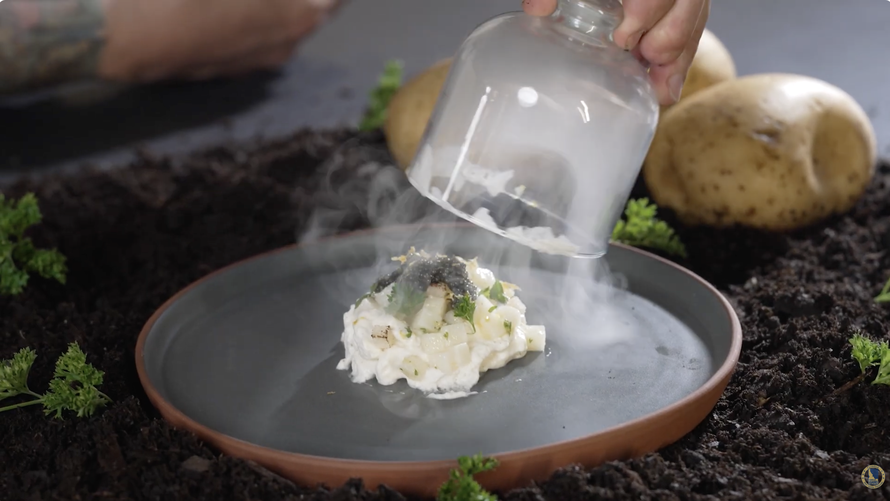 Smoked Potato Salad with Toasted Yeast Mousse by Chef Richie Farina