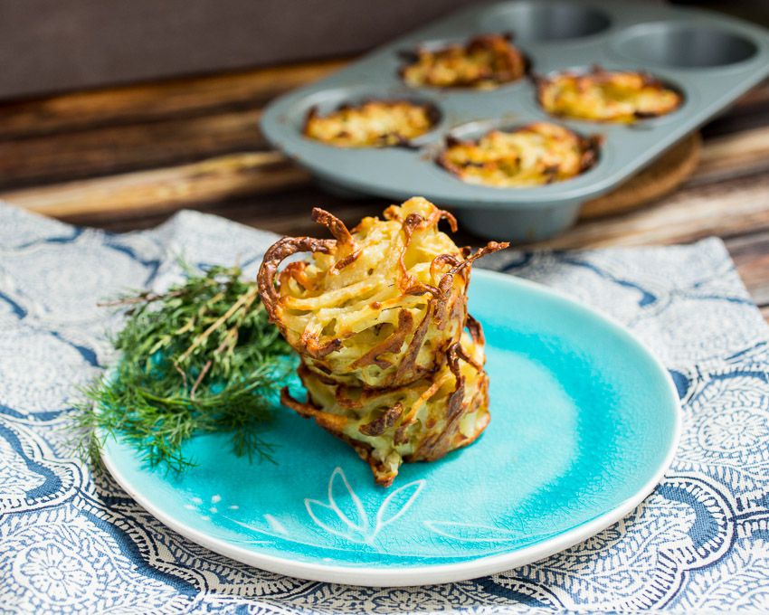 Spiralized Idaho® Potato and Fennel Kugel