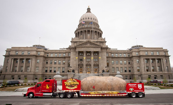 The Big Idaho® Potato Truck officially embarked on its journey in celebration of the IPC's 75th anniversary from the Idaho state capitol in Boise.
