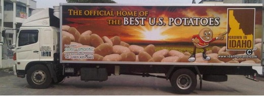 IPC-sponsored fresh produce distributor truck in Malaysia