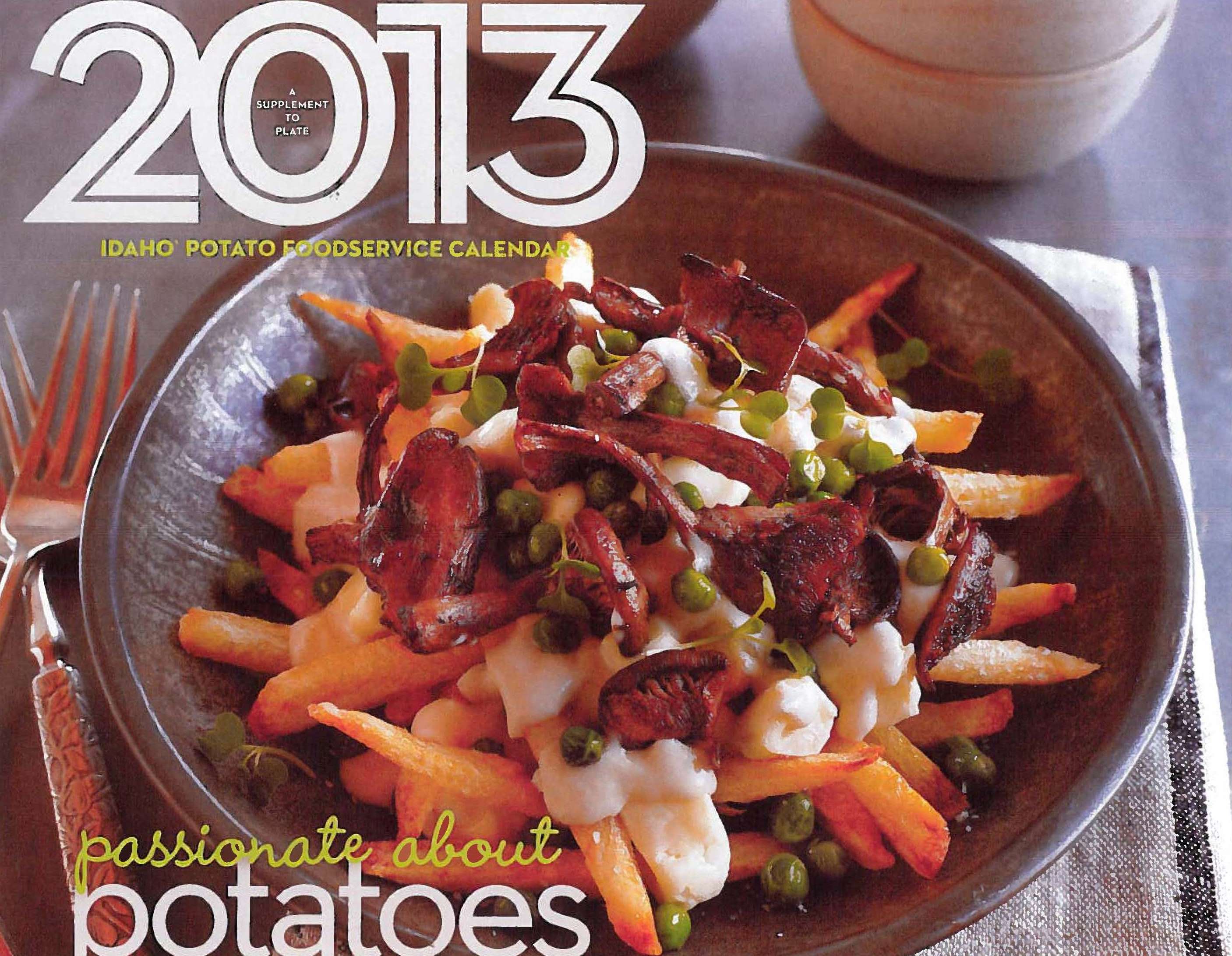 2013 Chef's Calendar Cover