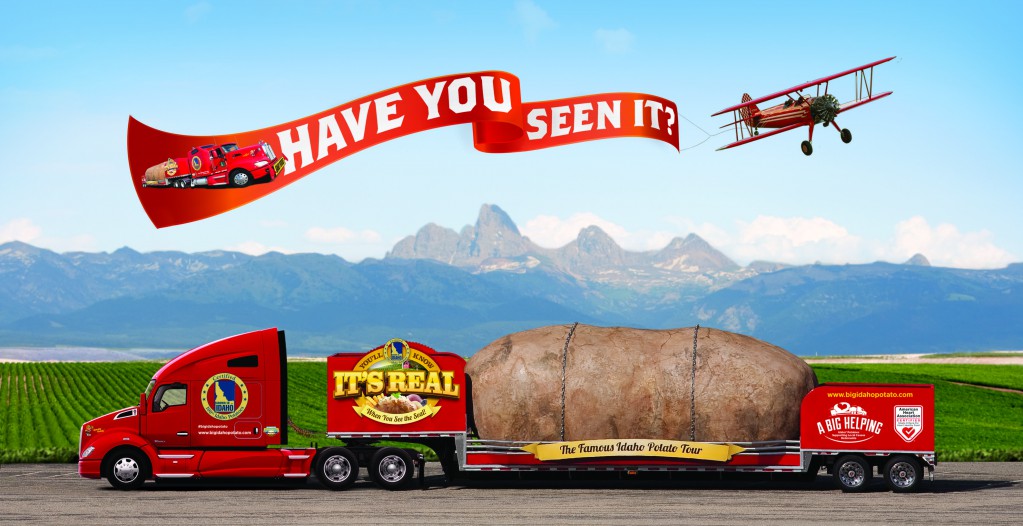   The  Big Idaho Potato Truck will hit the road April 15, 2015 on a mission to deliver 